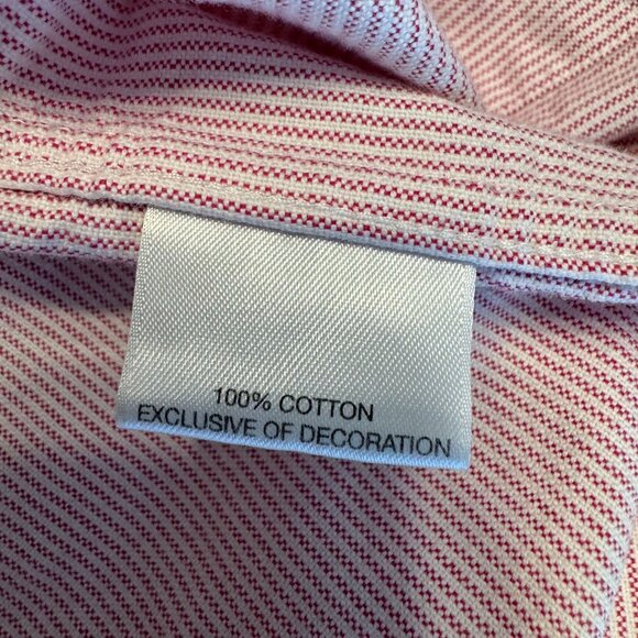 Cremieux Classics Mens Pinstripes Button Up Shirt Size XXL Preppy Cotton Work - Picture 5 of 7